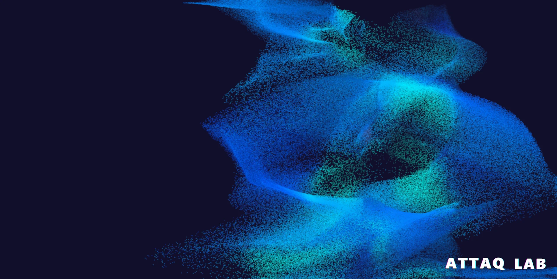Blue and cyan Motion Canvas artwork