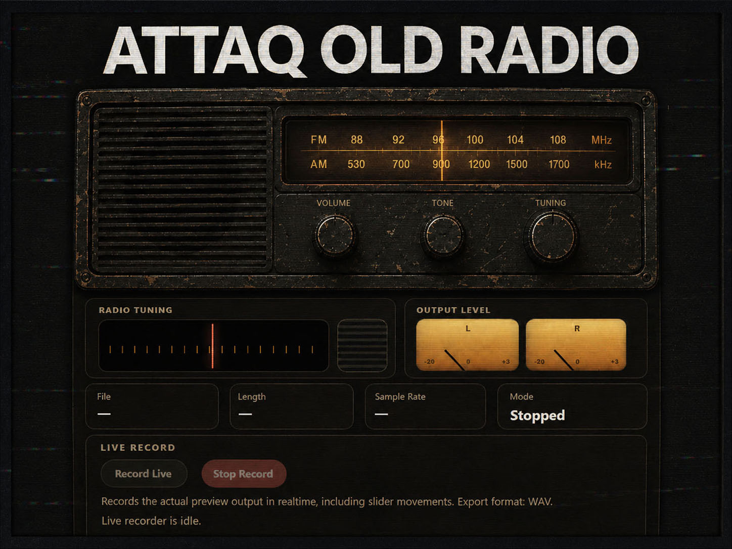 ATTAQ Old Radio cover